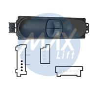 INTERRUTTORE ALZAVETRO PER MERCEDES SPRINTER 2009 P ANTERIORE SX 2 PULSANTI 4PIN