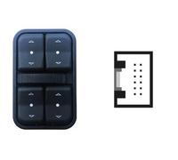 INTERRUTTORE ALZAVETRO PER OPEL MERIVA/CORSA/ZAFIRA/ASTRA G ANT.SX 4PULS 12PIN
