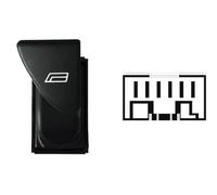 INTERRUTTORE ALZAVETRO PER PER IVECO DAILY 2000 PULSANTE SX SU PORTA ANT.SX 6PIN