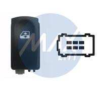 Per Renault Twingo 2012>12.2014 Pulsante Alzacrist Porta Ant Dx Post Sx=Dx 6pin