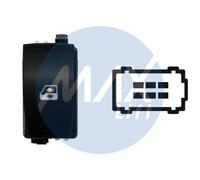 Per Renault Scenic 03>09 Pulsante Int.Alzacrist Posteriore Marrone Sx=Dx 6pin
