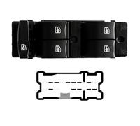 INTERRUTTORE ALZAVETRO PER RENAULT KOLEOS 2008 PORTA ANT SX 4 INTERRUTTORI 11PIN