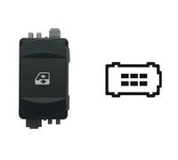 INTERRUTTORE ALZAVETRO PER RENAULT MEGANE'02>05 PORTA ANT.DX COMFORT 1PUL 6 PIN