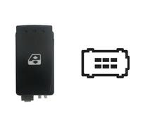 INTERRUTTORE ALZAVETRO PER RENAULT MEGANE'02>05 PORTA POST.SX=DX COMFORT 6 PIN