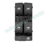 INTERRUTTORE ALZAVETRO PER SEAT EXEO PORTA ANT.SX NERO CONN. NERO