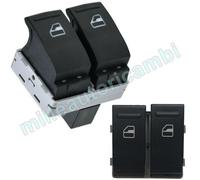 INTERRUTTORE ALZAVETRO PER VW TRANSPORTER T5 03-15 PORTA ANT.SX 4PIN NERO/BIANCO