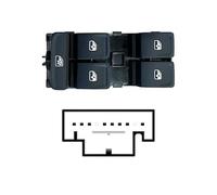 Blocco Comandi Alzacristalli Anteriore Destra Per Volkswagen T-Roc Dal 2021