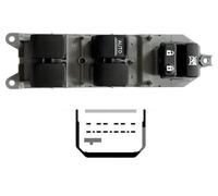 INTERRUTTORE ALZAVETRO TOYOTA AURIS 2006-2012 ANT.SX ALZA POST ELET 4 INT.15 PIN