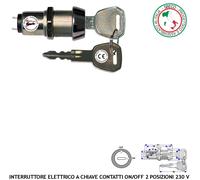 Interruttore Antifurto 230 V 3 A Chiave Doppio Profilo Inseritore Sirene Allarme