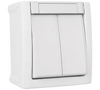 Interruttore, AP/FR, serie, bianco Pacific
