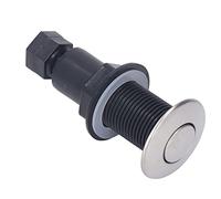 Interruttore 'aria in Acciaio Inossidabile da 25 Mm per Dissipatore di Rifiuti Alimentari e Vasca da Bagno, Pulsante Pneumatico con Tubo 'aria da 1,5 M - Attivazione Facile per