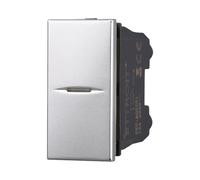 Interruttore assiale 16A, Moduli grigi, grigio, Compatibile Con BTicino Axolute, frutti, interruttori, pulsanti, deviatori, dimmer, sensori, PIR, buzzer, Per Placche originali e compatibili