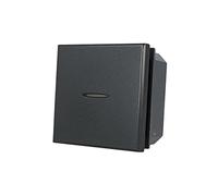 Interruttore Assiale 2M 1P 16A Unipolare Compatibile Con Axolute per supporti e Moduli da incasso Nero Grigio/Silver Bianco (Nero cod.11-1)