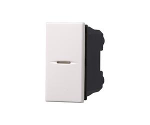 Interruttore assiale unipolare 16AX grigio compatibile anche con BTicino Axolute