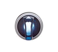 Interruttore attuatore 2 posizioni blu con PLplatinum LPCSL1206