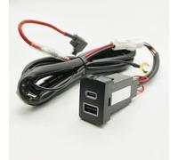 Interruttore Auto USB AUX Presa USB Console AUX Compatibile Con Mitsubishi Per Outlander Per Auto Caricabatterie PD Ricarica Rapida QC3.0 Presa Adattatore Di Ricarica Del Telefono