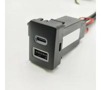 Interruttore Auto USB AUX Presa USB Per Console Compatibile Con Mitsubishi Per Outlander Auto Caricabatterie PD Ricarica Rapida QC3.0 Pulsante Uscita Dell'adattatore Ricarica Telefono