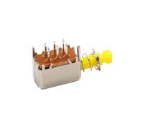 Interruttore autobloccante PS-22E05 da 10 pezzi con interruttore di alimentazione for decoder plug-in a doppia blocco, a chiave maniglia gialla