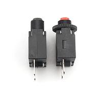 Interruttore automatico 1 pezzo 3A, 4A, 5A, 6A, 7A, 8A, 10A, 15A, 20A termico Protezione da sovraccarico Pulsante e cappuccio(Black Head,3A and cap)