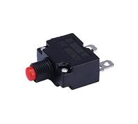 Interruttore automatico 1 pz. termico a pulsante in bachelite con rosso di protezione da sovraccarico corrente 2A 5A 10A 15A 20A 25A 30A(4a,Black Button)