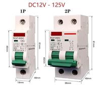 Interruttore automatico 32A 63A DC12v-125v 1P/2P solare for yacht, veicoli elettrici, batteria, interruttore automatico di protezione da interruzione di corrente(1P,63A)
