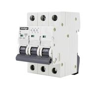 Interruttore automatico 4.5KA 3 poli tipo B 10A, protezione elettrica per circuiti, controllo di sovraccarico e corto circuito.