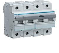 Interruttore magnetotermico Hager 4P 125A 10KA C 6 moduli HMF499