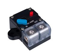 Interruttore Automatico 80 AMP 80A Recuperabile Portafusibile In Linea Blocco Inverter Resettabile DC 12V-48V Volt Motore Audio Impermeabile Reset Manuale per Auto Veicolo Marino Camper Barca Camion