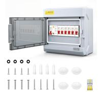 Interruttore automatico a 6 vie, IP65, resistente alle intemperie, per garage, officina, roulotte, dependance, 6MCB 6 6 10 16 20 32A