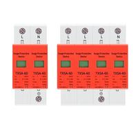Interruttore automatico AC SPD.DIN Rail 2.0ka 40ka 30ka 60ka 2p 4p 385V Scaricatore di sovratensione for fulmini for casa Protezione Dispositivo scarica a bassa tensione(20-40ka,4)