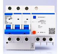 Interruttore automatico AC230/400V NX BLE-63 Dispositivo di corrente residua 3P D 40 50 63A Tipo di rilascio elettromagnetico D Interruttore aria Dispersione combinata 1 Pz (Color : 40A, Size : 3P)