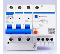 Interruttore automatico AC230/400V NXBLE-32 3P N Dispositivo di corrente residua 6 10 16 20 25 32A Rilascio elettromagnetico Tipo D Protezione da dispersione a terra 1 pz Colore: Plus Siz(25A)