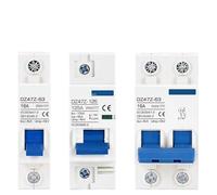 Interruttore automatico CC 16A 25A 32A 40A 63A 125A 500V 1P 2P MCB Interruttore di disconnessione for pannello solare batteria sistema fotovoltaico(2P DC500V,20A)