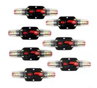 Interruttore automatico CC con ripristino manuale, fusibile in linea da 12 V-24 V con capicorda e tubo termorestringente per audio auto, marine, verricello e camper (60 A)
