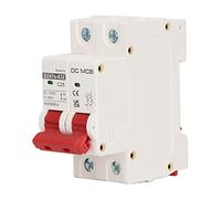 Interruttore Automatico CC in Miniatura, Sezionatore CC 2P 1000V 25A, Sezionatore CC per Impianto Solare Fotovoltaico, Intervento Magnetotermico, Montaggio su Guida DIN, capacità
