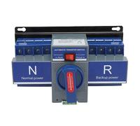 Interruttore Automatico Commutatore 4PDT 63A 220V - Protezione Sovraccarico, Kit ATS Per Impianti Fotovoltaici (32A)