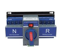 Interruttore Automatico Commutatore 4PDT 63A 220V - Protezione Sovraccarico, Kit ATS Per Impianti Fotovoltaici (63A)