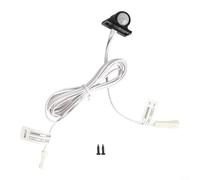 Interruttore automatico con sensore di movimento a infrarossi PIR, 12 V, regolabile, per striscia di luci LED, uscita 2 A, ritardo 30 s, cabina scale per interni, armadio (nero)
