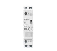 Interruttore automatico Contattore DC modulare for uso domestico su guida Din DC24V 25A 2NC 2NO 1NO1NC 50/60Hz Contattore modulare for casa DC12V 1 pz (Size : 2p 25a 1no1nc Dc12v)