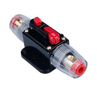 Interruttore Automatico da 30A - Portafusibile a Inserzione 30A per Inverter DC 12V-24V con Ripristino Manuale per Protezione Sistema Audio Car Audio Marino Barche Solare Auto