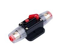 Interruttore Automatico da 60A - Portafusibile a Inserzione 60A per Inverter DC 12V-24V con Ripristino Manuale per Protezione Sistema Audio Car Audio Marino Barche Solare Auto