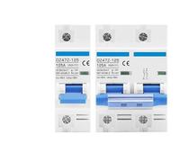 Interruttore automatico DC 1000V/500V 125A MCB Energia solare Interruttore automatico fotovoltaico 1P 2P 4 poli 80 Amp 100A Corrente Protezione principale DZ47Z-125 1 pz(1,100A)