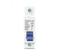 Interruttore automatico DC MCB 6KA 1P 125V Mini interruttore automatico 3A 6A 10A 16A 20A 25A 32A 40A 50A 63A Interruttore automatico (Size : 50A)
