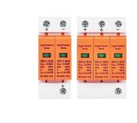 Interruttore automatico DC Surge Protector PV SPD 500V 800V 1000V utilizzato 20KA 40KA 60KA SPD 2 poli 3P con PE Fulmine generatore eolico 1 pz (Color : 800v 60ka, Size : 2 Poles)