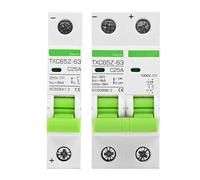 Interruttore automatico DC1000V 2P MCB 1P Protezione da cortocircuito 6A 10A 16A 20A 50A 60A 100A 125A DC24V 48V 100V Tensione Energia solare 1 pz(32A,1P DC250V)