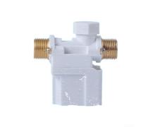 Interruttore automatico di ingresso dell'acqua dell'elettrovalvola dello scaldabagno solare da 12 V CC con connettore in rame per serbatoio sul tetto Sistema a bassa pressione Bianco e ugello corto