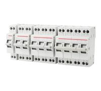 Interruttore Automatico Di Interblocco CA Con Interruttore Di Trasferimento Manuale Isolante Su Guida DIN A Doppia Alimentazione A 3 Posizioni Componenti elettrici(2P,63A)