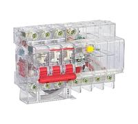 Interruttore automatico di piccola dispersione trasparente DZ47TRLE; RCBO DZ47TRLE 4,5 kA 3P+ND Tipo 25 A 30 mA