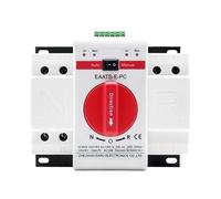 Interruttore automatico di trasferimento a doppia alimentazione for fotovoltaico ATS 63A 125A 2P 4P AC230V 400V 50-60Hz Tipo MCB Interruttori automatici manuali Interruttore automatico(4P 63A 400V)