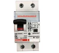 Interruttore automatico differenziale 6A Salvavita 1P+N 0.03A 4,5kA Curva C